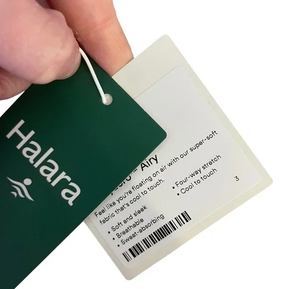 NWT Halara Softlyzero Airy Square Neck Corset Ruched Split Bodycon pink large - Picture 3 of 4